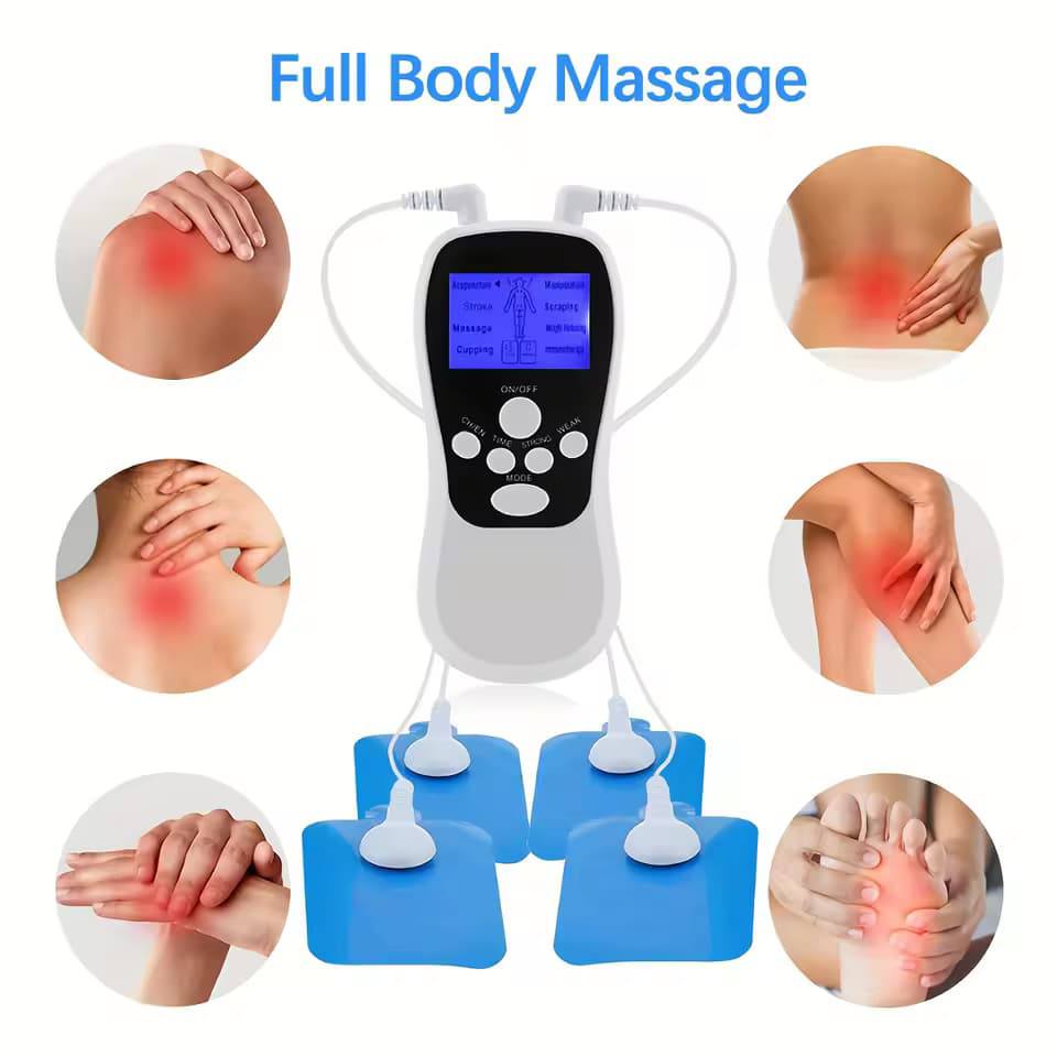 Multifunctional mini massager جهاز تحفيز العضلات الكهربائي متعدد الوظائف TENS EMS
