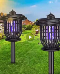 Lampe solaire d'extérieur sur piquet pour décoration de jardin et terrasse