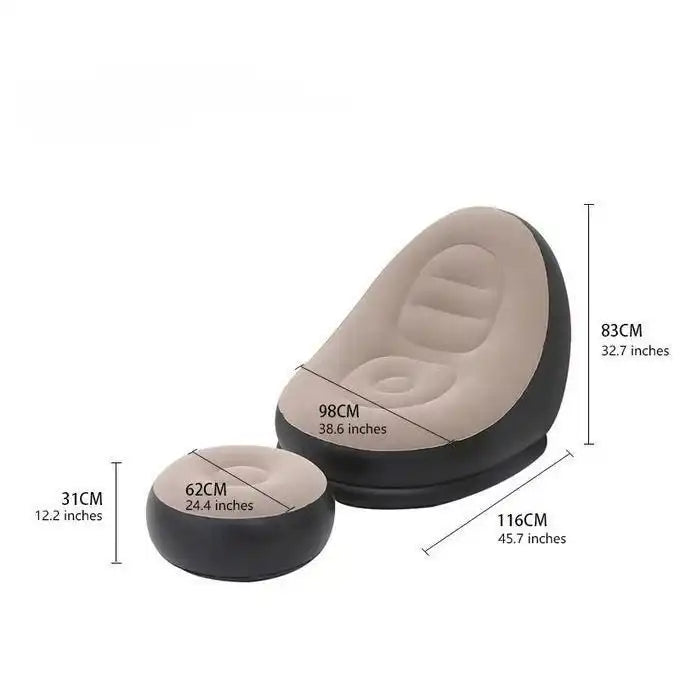 أريكة قابلة للنفخ محمولة ومريحة للتخييم Canapé gonflable portable et confortable pour le camping