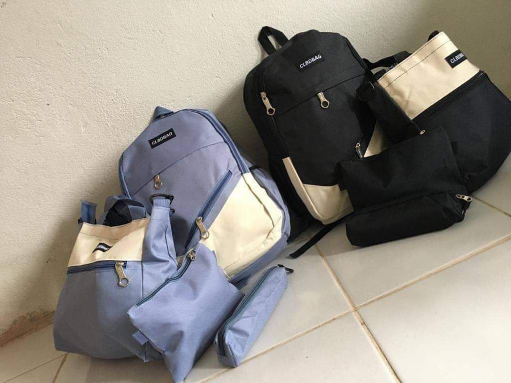 sac à dos pour étudiants 4 pièces مجموعة حقائب ظهر للطلاب حقيبة مدرسية ذات سعة كبيرة