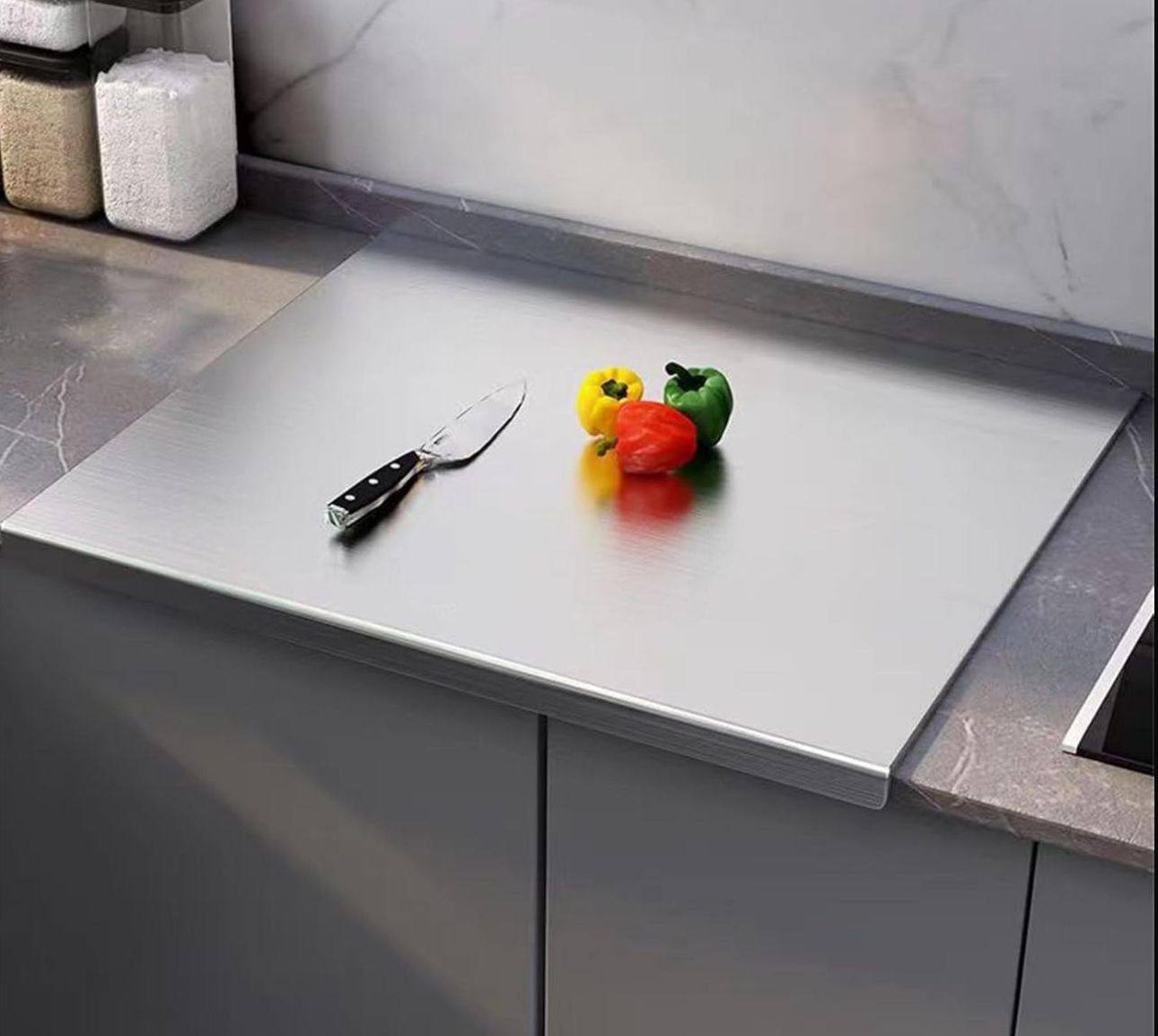 لوح تقطيع، لوح تقطيع ستانلس ستيل للخضراوات Planche à découper Planche à découper Planche en acier inoxydable