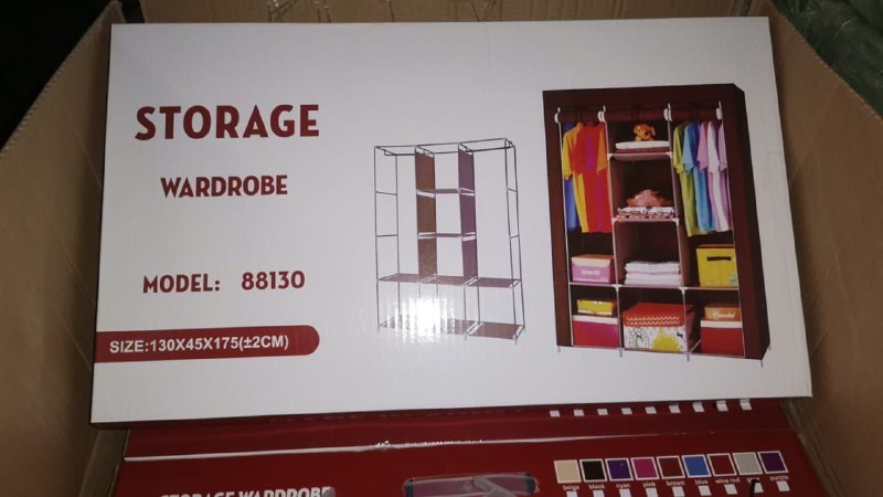 Armoire démontable en tissu Storage Wardrobe 88130