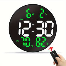 Wall clock Horloge murale numérique grand écran SM-602 ساعة حائط رقمية بشاشة كبيرة