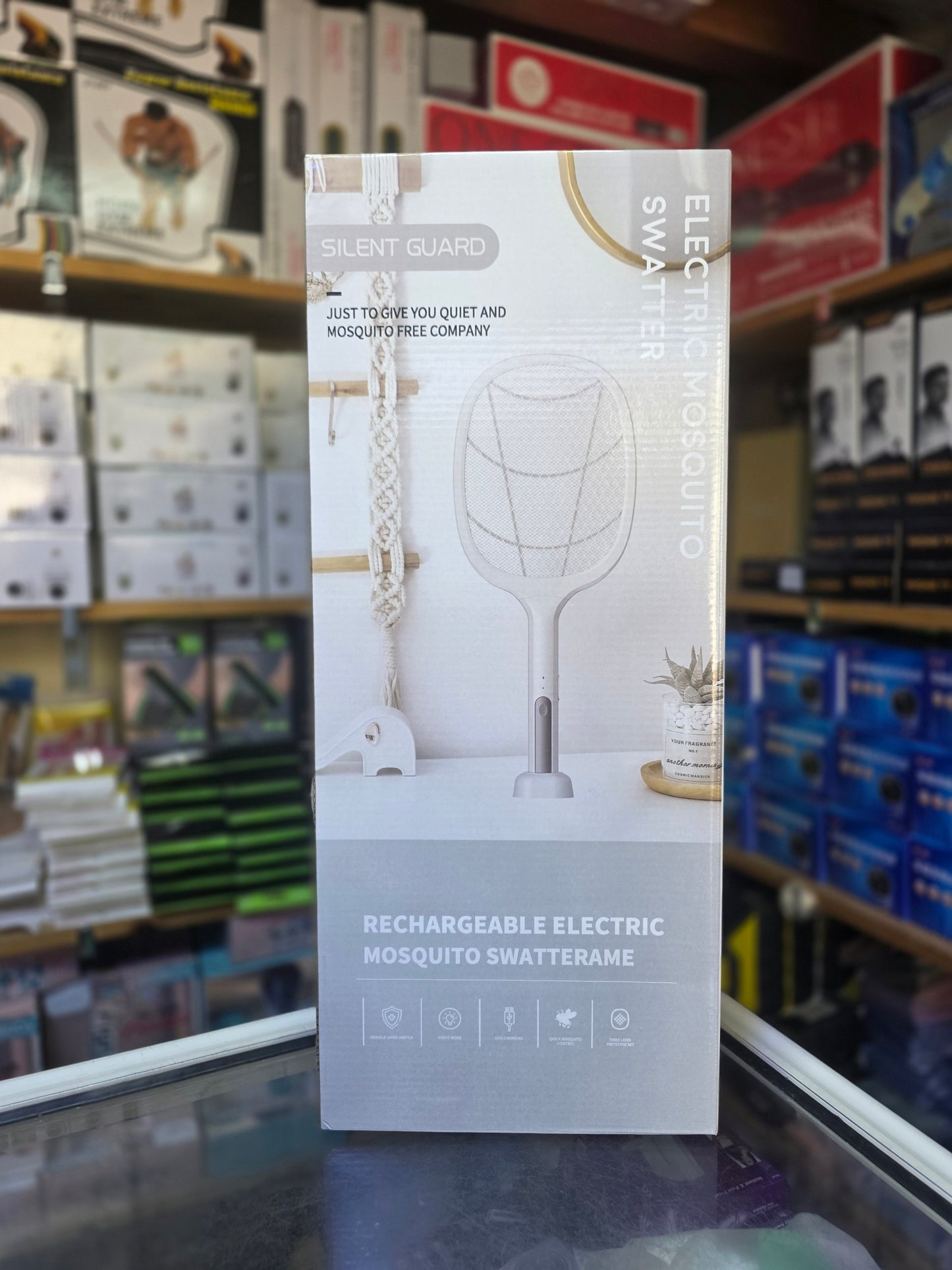 مضرب البعوض القابل للشحن Tapette à moustiques rechargeable