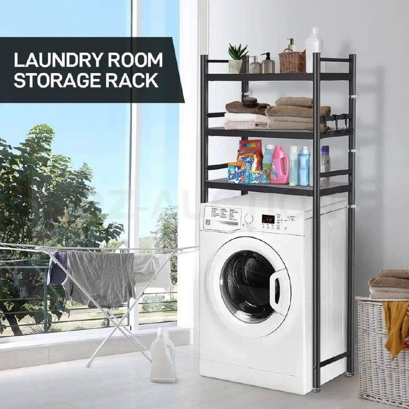 Étagère de salle de bain ou machine a lavé avec 3 étages de rangement