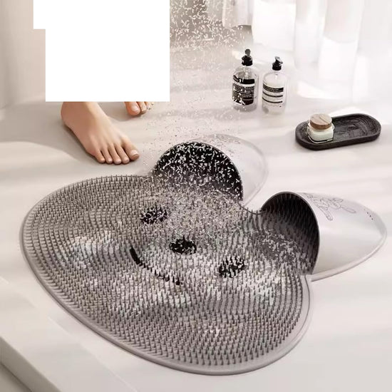 لوحة تدليك متعددة سجادة حمام سيليكون غير قابلة للانزلاق على شكل أرنب للحمام Tapis de Bain Antidérapant Silicone en forme Lapin pour Salle de Bain
