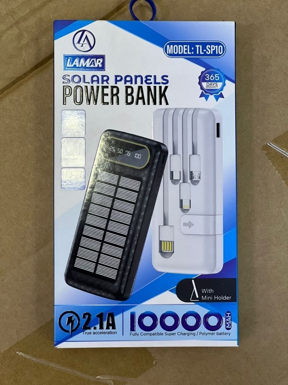 Power bank solar panels TL-SP10 10000MAH 2.1A