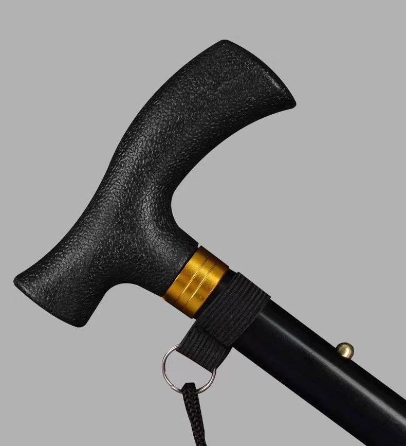 Canne de Marche Pliante عصا مشي قابلة للطي وقابلة لتعديل الارتفاع ومقاومة للانزلاق