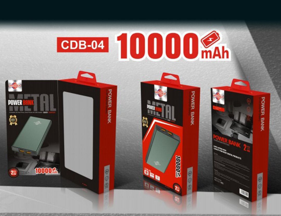 Power Bank 10000mAh Fast Charger CDB-04 WISDOMUP