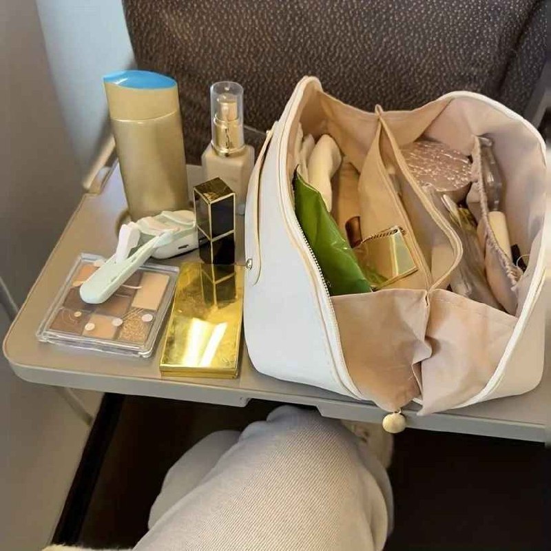 Sac à cosmétiques, trousse organisateur d'articles de toilette حقيبة مستحضرات التجميل، حقيبة تنظيم أدوات الزينة للنساء