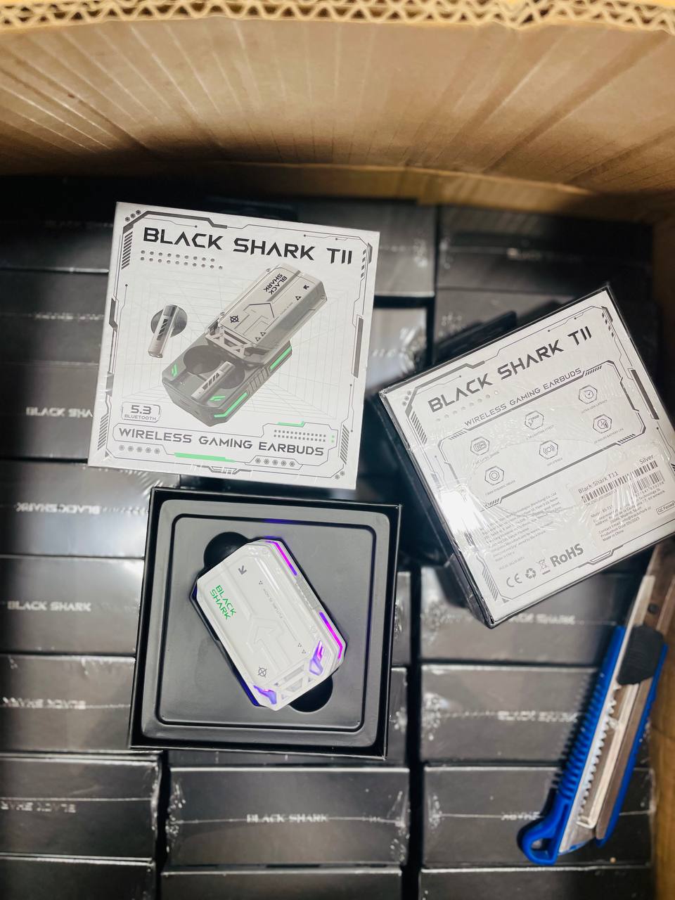 Black shark T2 Wireless gaming earbuds bluetooth سماعات أذن لاسلكية للألعاب من بلاك شارك T2 بتقنية البلوتوث