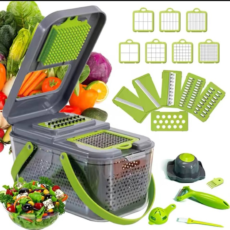 Multifunction Veggie and fruit Chopper مفرمة الخضار والفواكه متعددة الوظائف