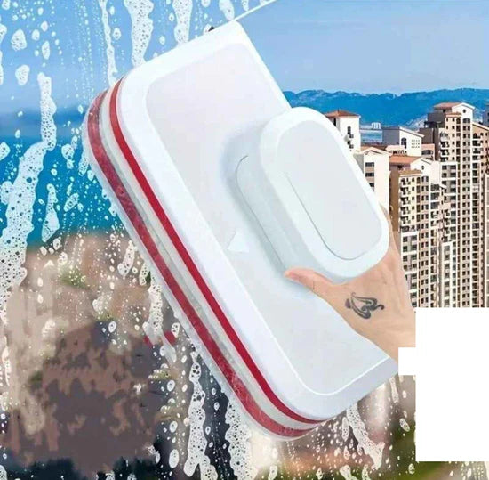 مساحة الزاج منظف النوافذ المغناطيسي ثنائي الجوانب Baguette de nettoyage du verre avec raclette large Nettoyeur de vitres magnétique double face