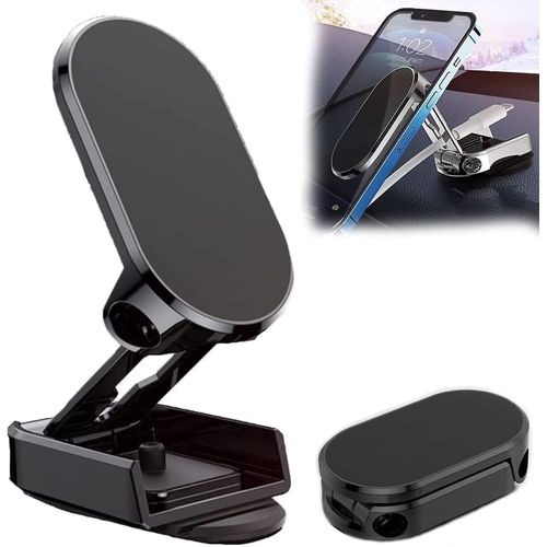 Support de téléphone magnétique pliable حامل هاتف محمول مغناطيسي قوي للسيارة