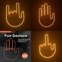 Feu De Signalisation LED Pour Voiture Fun Gesture
