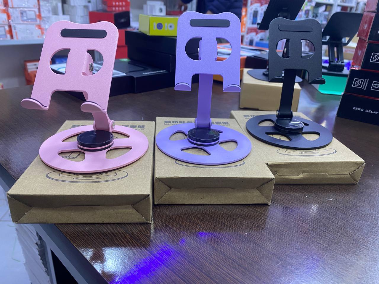 Lifting Folding Desktop Bracket حامل الهاتف المحمول