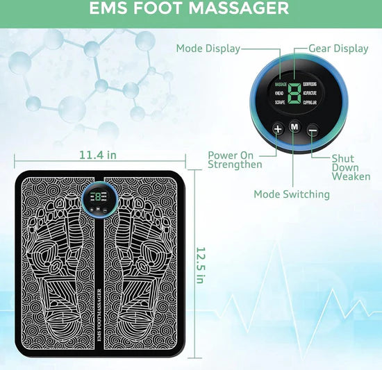 جهاز تدليك الساق الكهربائي EMS، محفز عضلات القدم Appareil de massage électrique EMS pour les jambes, stimulateur musculaire des pieds