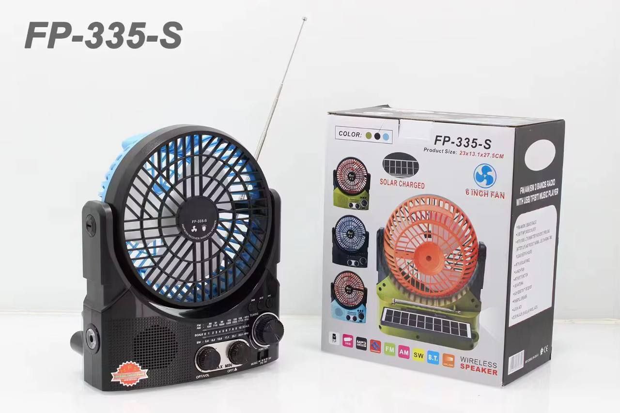FP-335-S Ventilateur de camping solaire 12000mAh