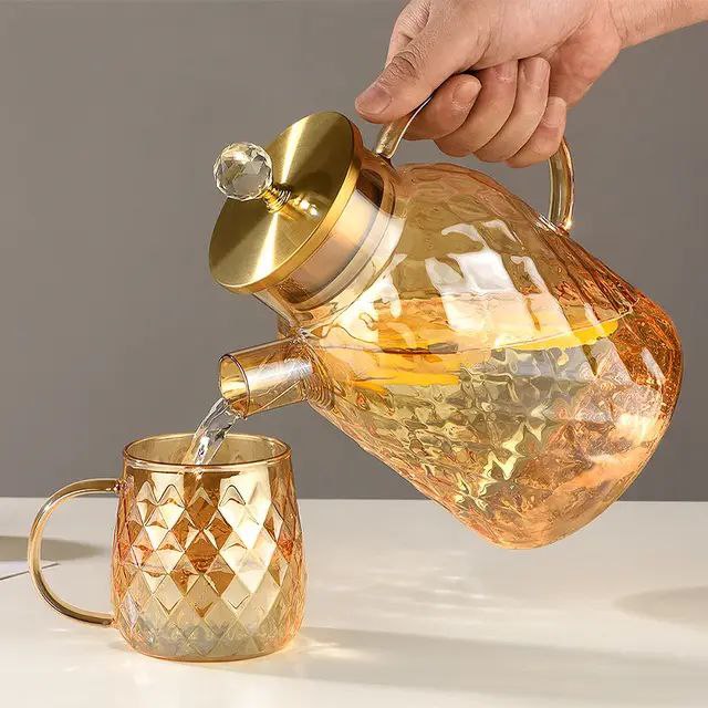 Cafetière turque en verre borosilicaté avec couvercle