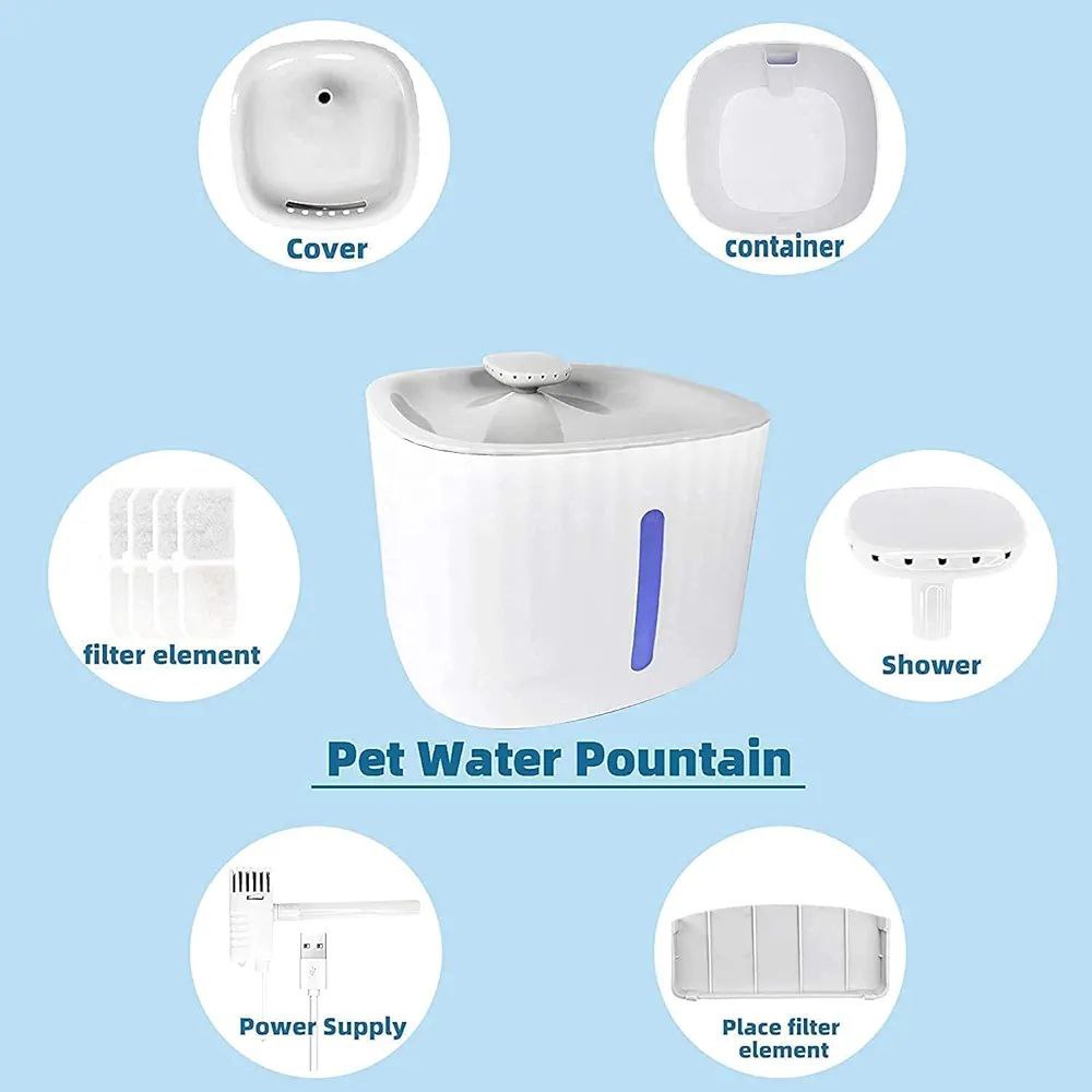 Pet Water Fountain Fontaine pour animaux domestiques