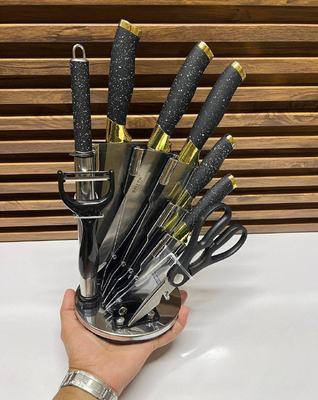 Pack 9pcs couteaux STAINLESS STEEL
