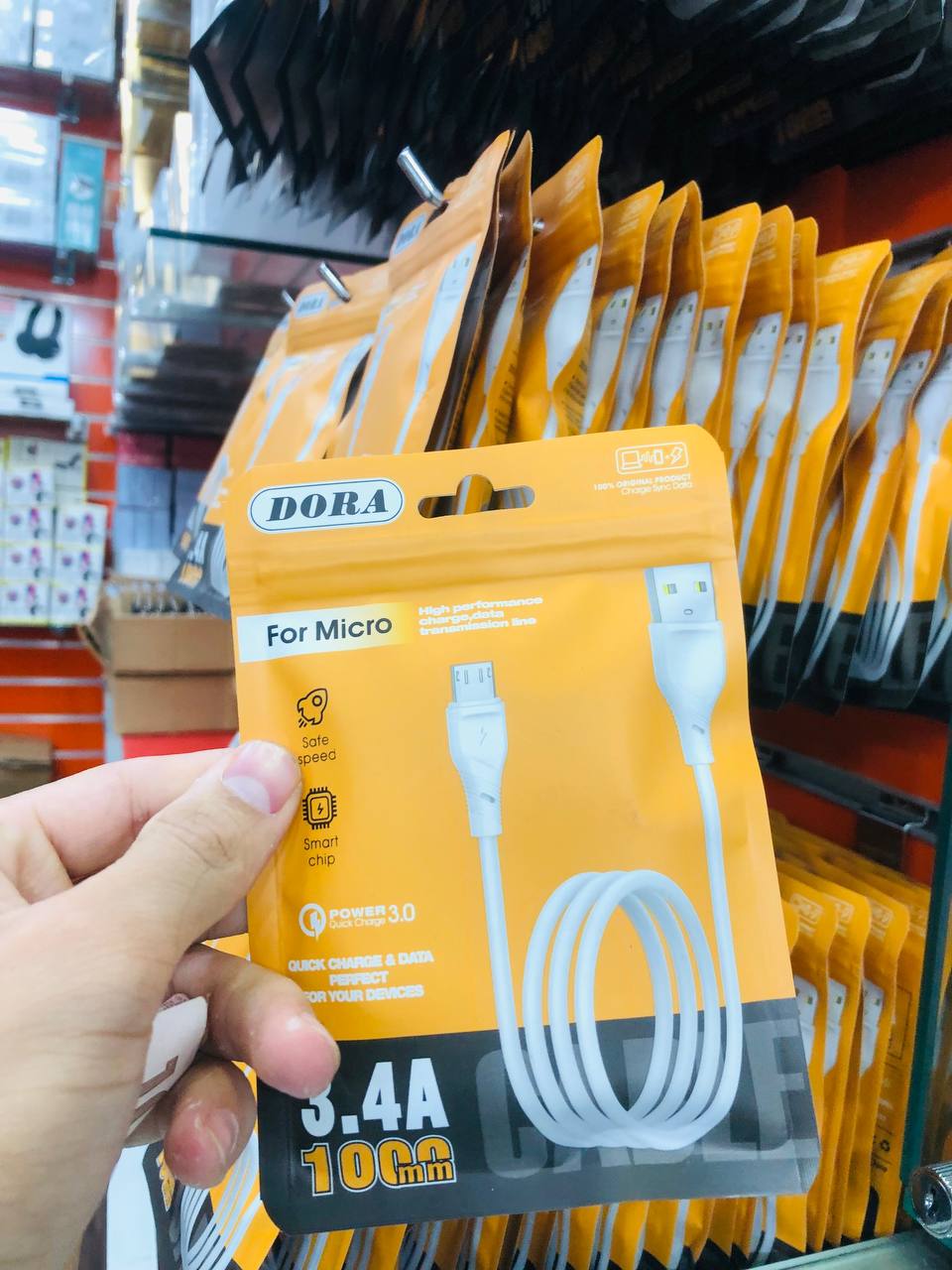 DORA Data cable 3.4A 1m pour Micro