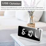 Horloge numérique multifonctionnelle avec affichage LED ساعة رقمية متعددة الوظائف مع شاشة LED وإسقاط الوقت