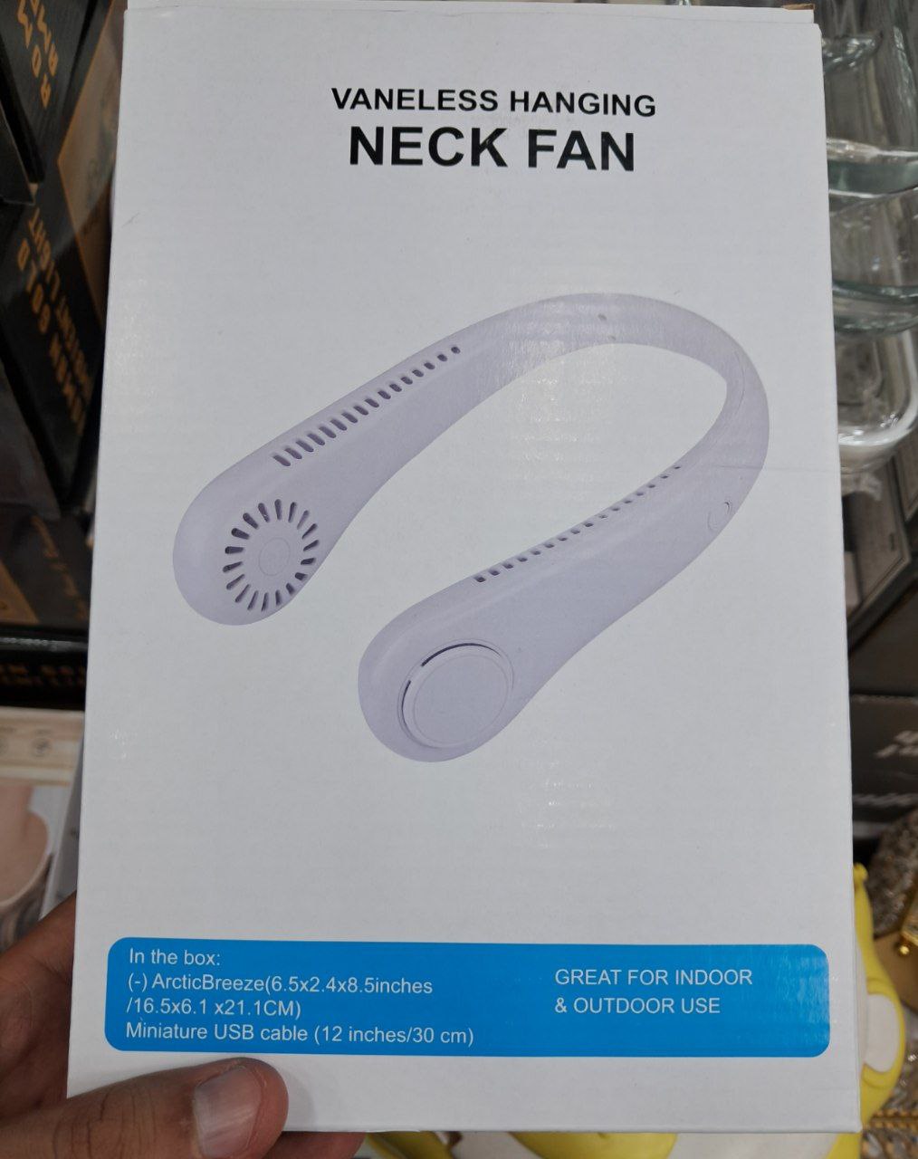 مروحة رقبة محمولة قابلة لإعادة الشحن بمنفذ Vanless hanging neck fan Ventilateur De Cou Portable Rechargeable USB