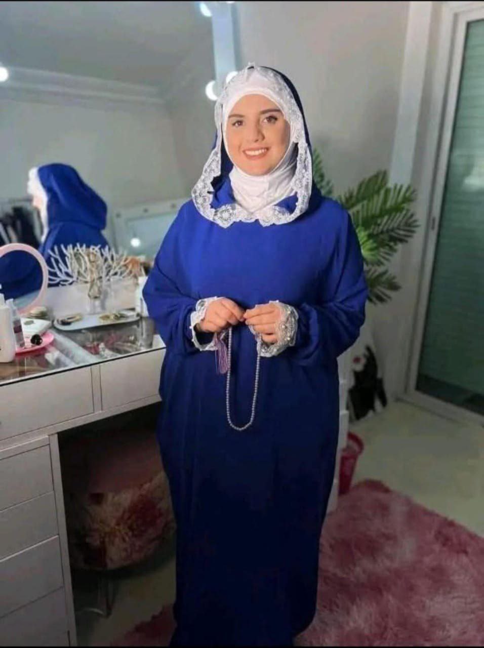 عباية الصلاة بالقب توب كريب روزا قياس ستندار