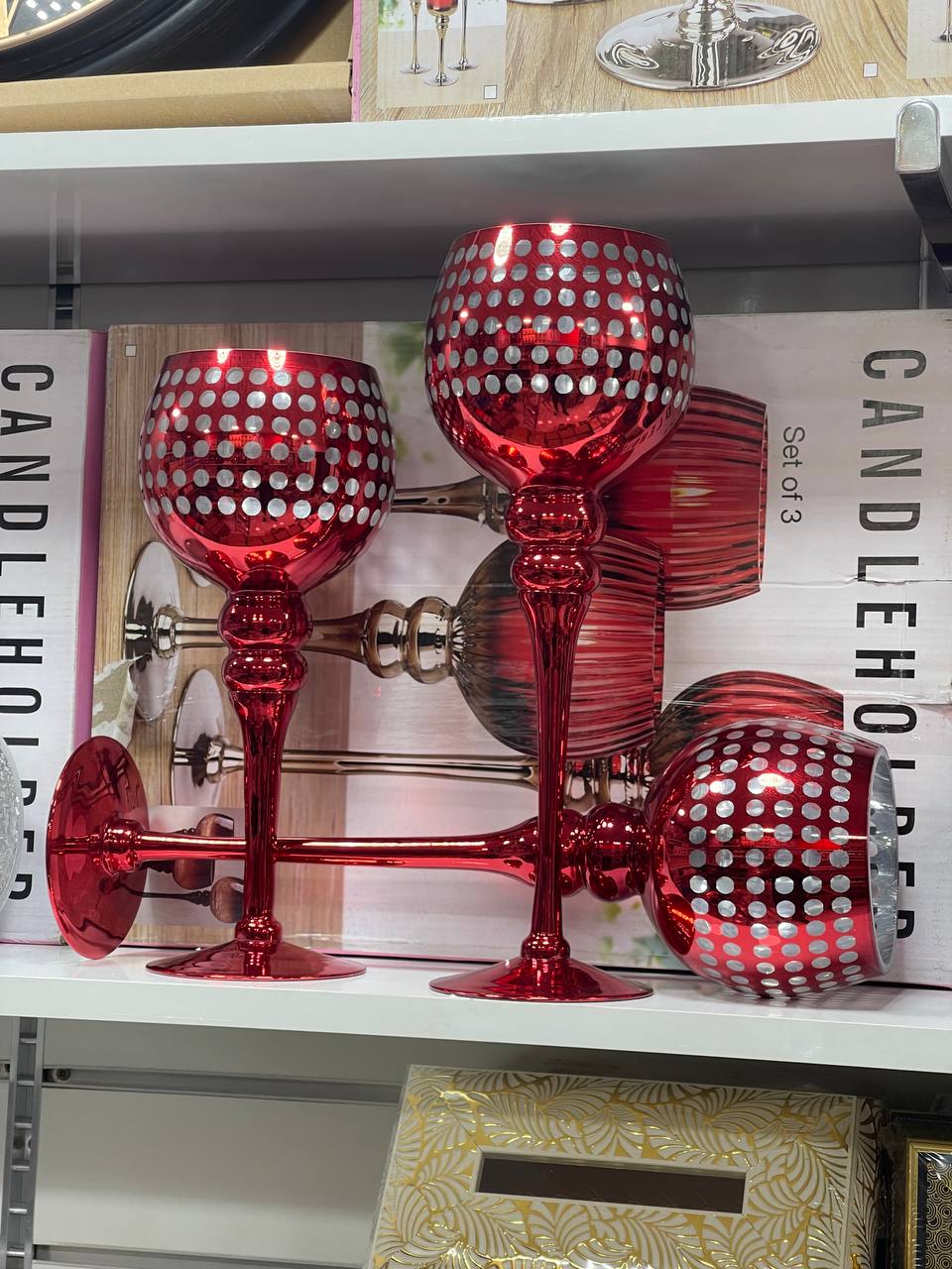 Chandelier porte bougies 3Pcs