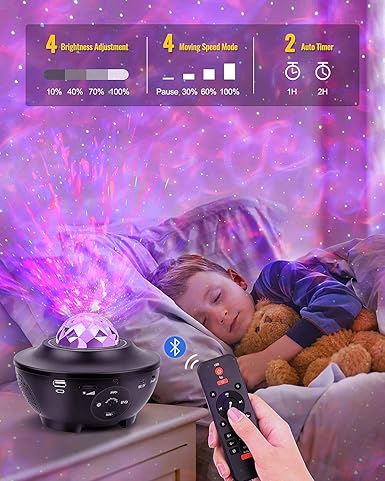 Starry night light projector جهاز عرض ضوء الليل المرصع بالنجوم