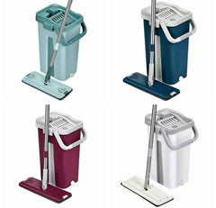 MOP Scratch Cleaning MOP Ensemble balai serpillère avec seau essoreur intégré