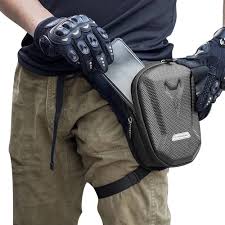 cuisse taille moto pour homme Coque rigi Noir Pochette voyage pour les voyages en plein air, la pêche, la randonnée, le cyclisme