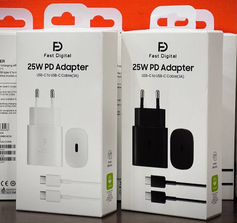 Chargeur FAST DIGITAL 25W PD Adapter USB-C to USB-C Cable 3A