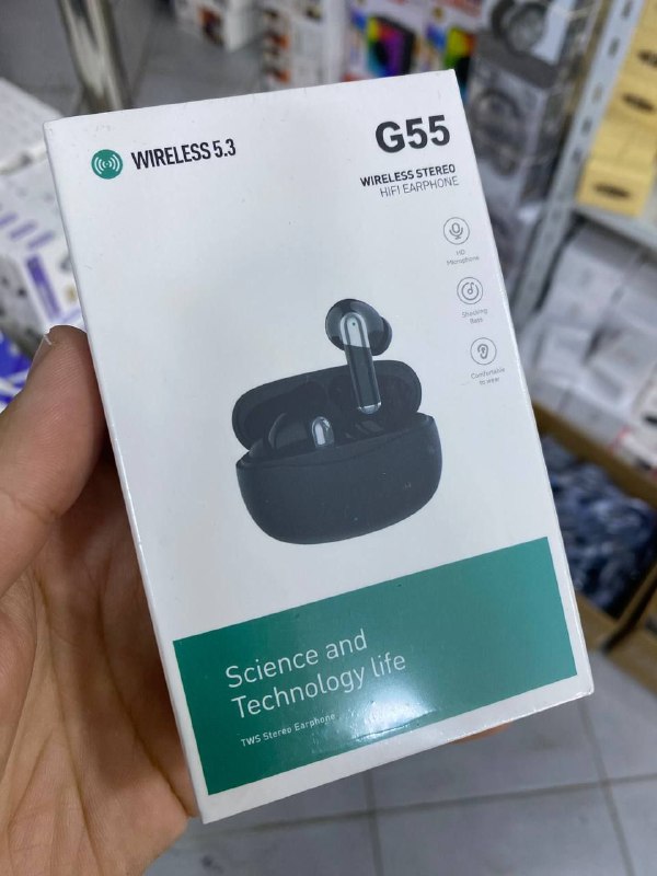 Wireless 5.3 Stereo HIFI Earphone G55