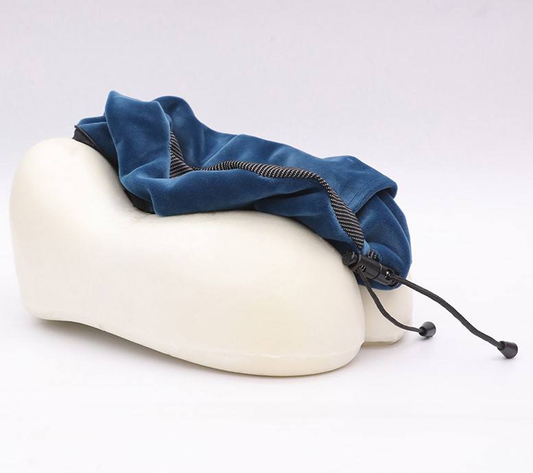 Oreiller cervicale relaxante en forme de U à double bosse, mousse à mémoire de forme
