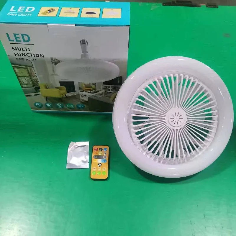 مروحة سقف مزودة بإضاءة مدمجة وجهاز تحكم عن بعد Ventilateur de plafond avec lumière intégrée et télécommande