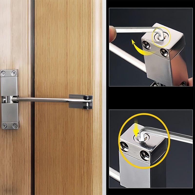 Ferme-Porte Automatique Réglable en Acier Inoxydable