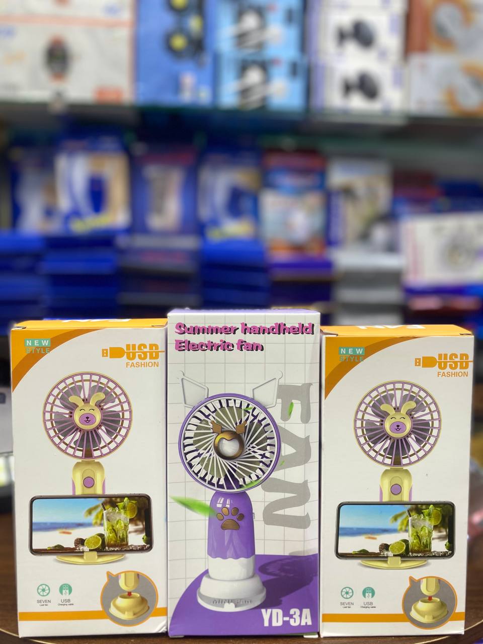 Summer handheld electric fan USB