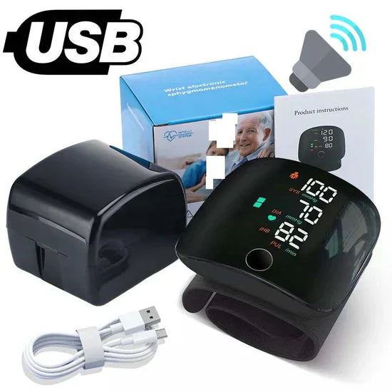 جهاز قياس ضغط الدم الرقمي القابل لإعادة الشحن للمعصم Tensiomètre au poignet numérique appareil tension artrielle RECHARGEABLE