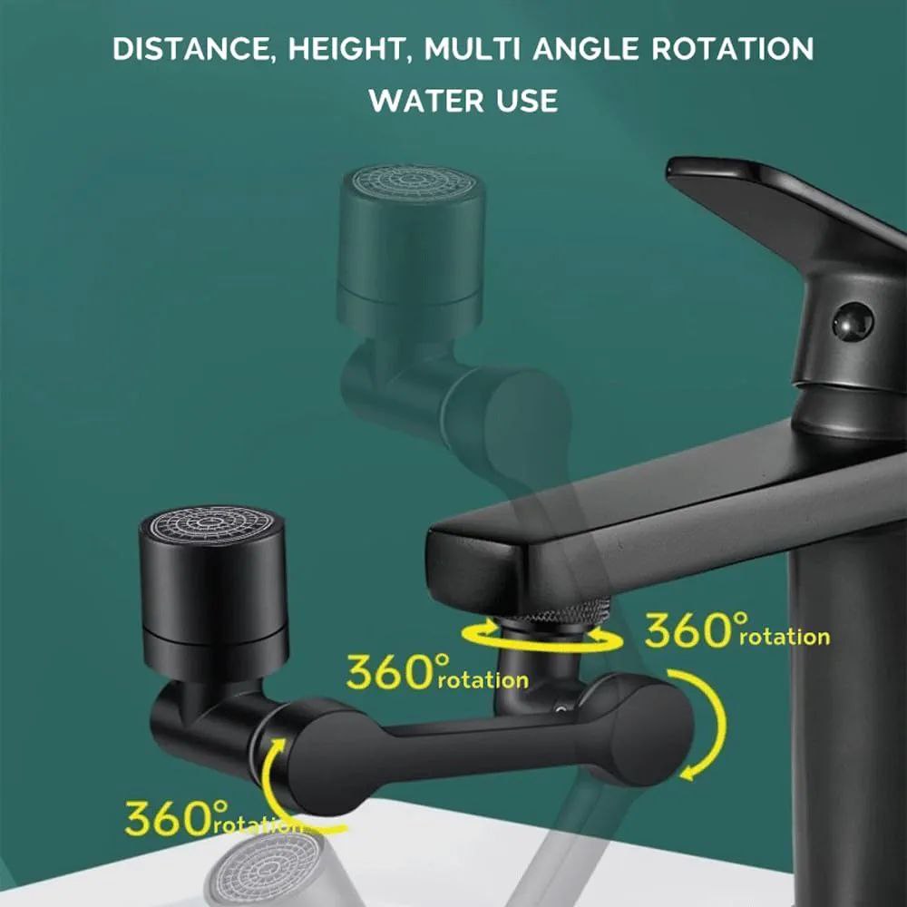 Robinet noir, cuivre alliage rallonge universelle