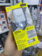 Travel Adapter charger 2in1 4A budi