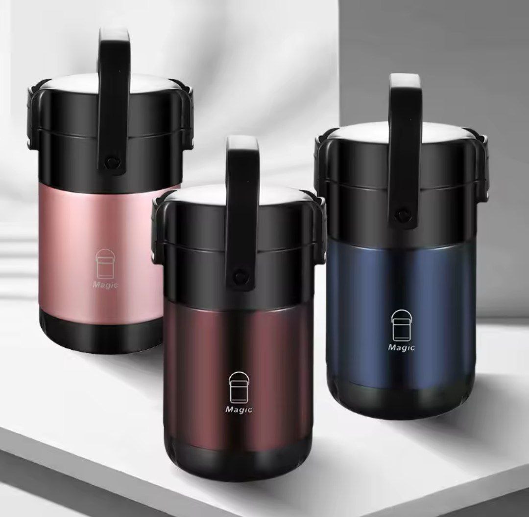 Stainless steel lunch box 2.3L