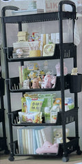 Etagère de rangement multifonctionnelle à 4 niveaux رف تخزين متعدد الوظائف بأربع طبقات