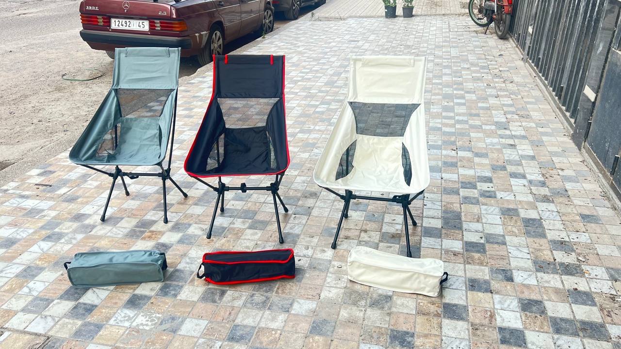 Chaise de Camping Portable كرسي تخييم محمول خارجي، مقعد تخييم قابل للطي siège de Camping pliable