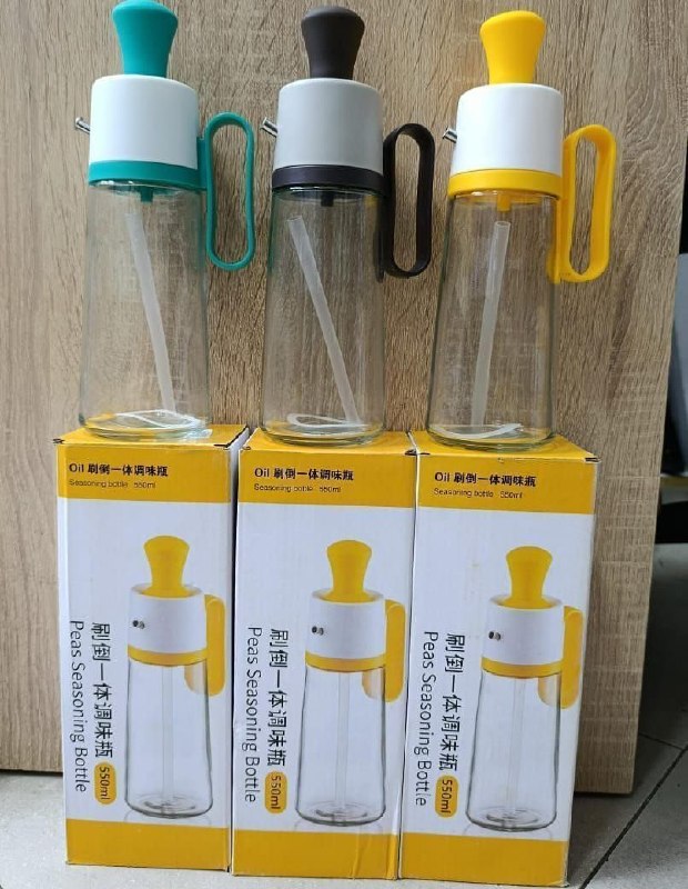 زجاجة زيت مع فرشاة تنظيف Douteille D'huile Avec Brosse De Nettoyage