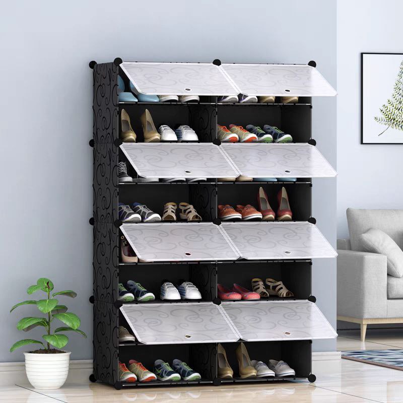 16-Tier Large Plastic Shoe Rack JL 02_ 8L رف الأحذية من البلاستيك ذو 16 طبقة