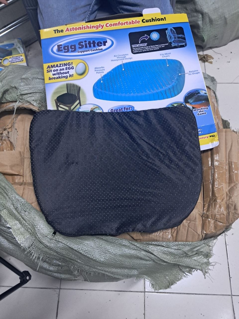 وسادة هلامية من السيليكون، وسادة مرنة Coussin en gel de silicone, oreiller flexible