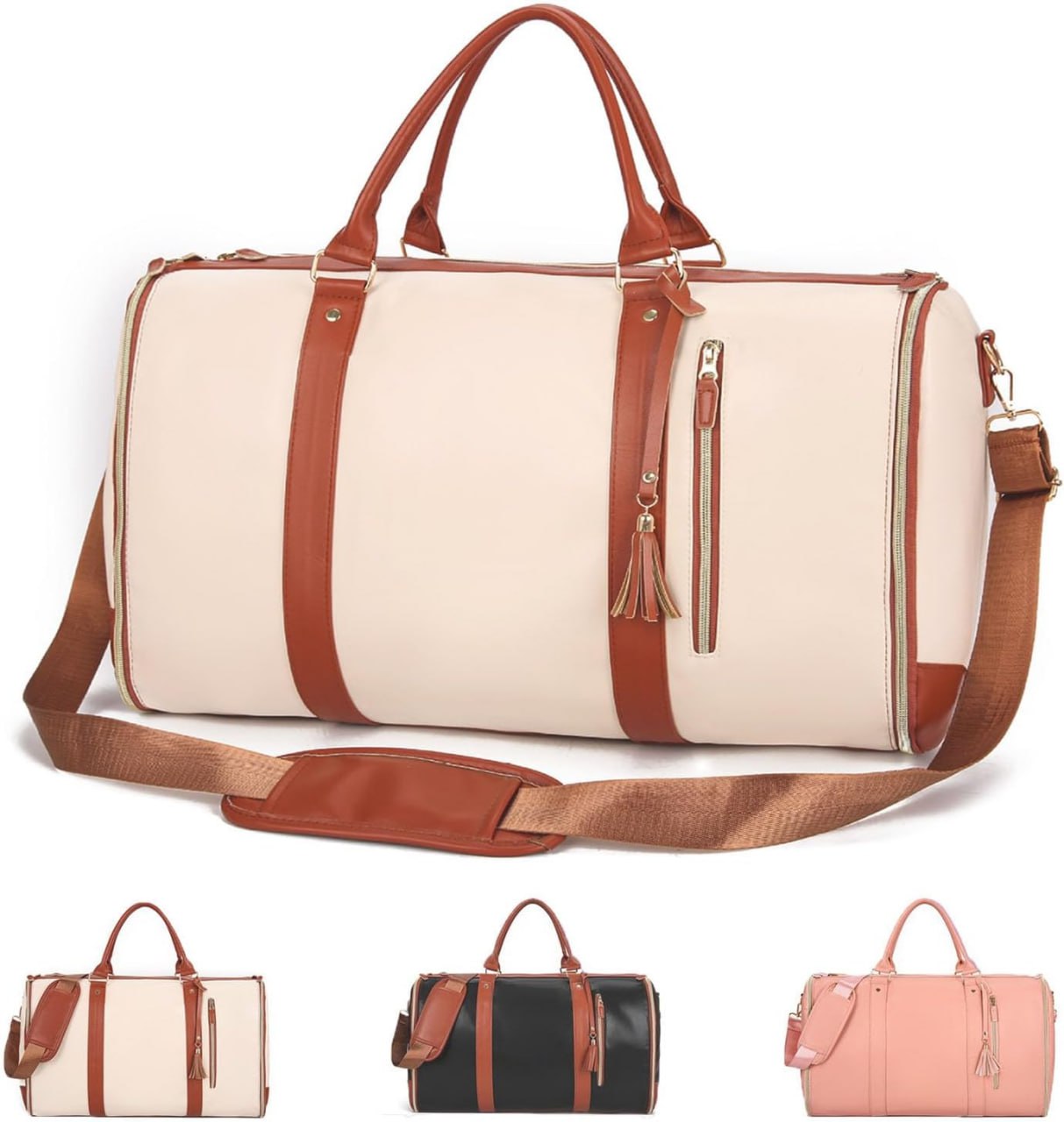 Sac de rangement pliable pour vêtements, sac de voyage étanche, sangles internes, poignées amovibles, حقيبة تخزين ملابس قابلة للطي، حقيبة سفر مقاومة للماء