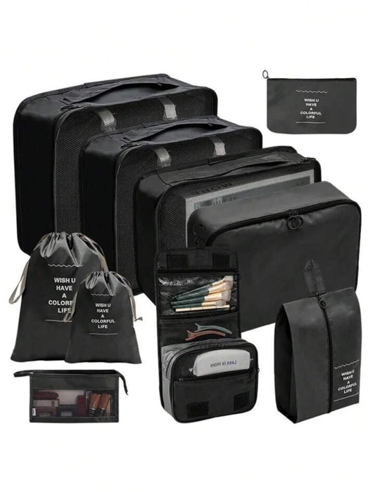 مجموعة مكعبات التعبئة مكونة من 9حقائب سفر قابلة للطي Valises pliables